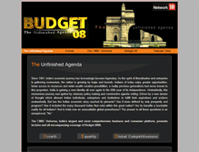 Tablet Screenshot of cnbcbudget.moneycontrol.com